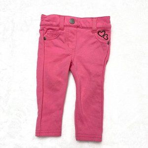 Crazy 8 pink skinny pants leggings jeggings‎ 3-6